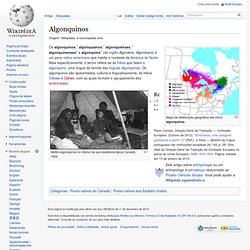 Algonquinos - Wikipédia, a enciclopédia livre