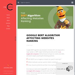 Google BERT Algorithm Affecting Websites Ranking