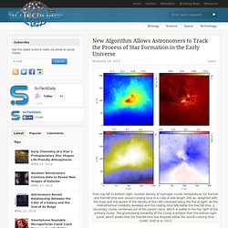 New Algorithm Allows Astronomers to Track the Process of Star Formation in the Early Universe