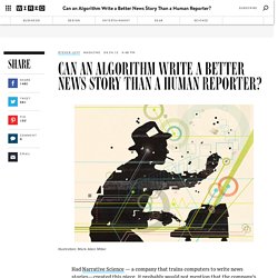 Can an Algorithm Write a Better News Story Than a Human Reporter?