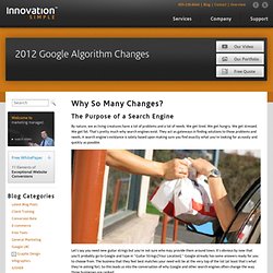 2012 Google Algorithm Changes