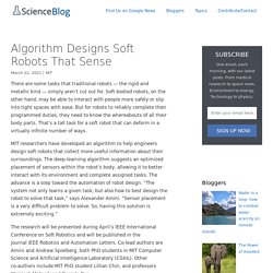 Algorithm designs soft robots that sense