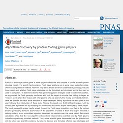 Algorithm discovery by protein folding game players