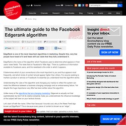 The ultimate guide to the Facebook Edgerank algorithm