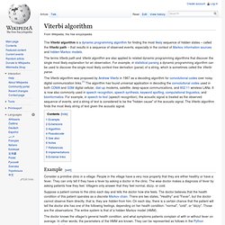 Viterbi algorithm