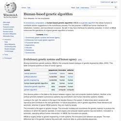 Human-based genetic algorithm