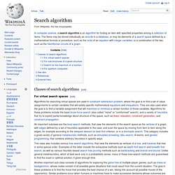 Search algorithm