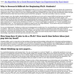 An Algorithm for a Good Research Paper