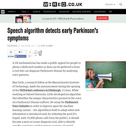 Speech algorithm detects early Parkinson's symptoms