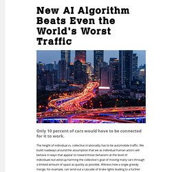 New AI Algorithm Beats Even the World's Worst Traffic - Motherboard