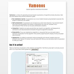 Vamonos: Dynamic algorithm visualization in the browser