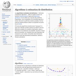 Algorithme à estimation de distribution