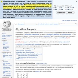 Algorithme hongrois
