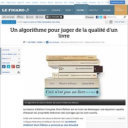 Un algorithme pour juger de la qualité d'un livre