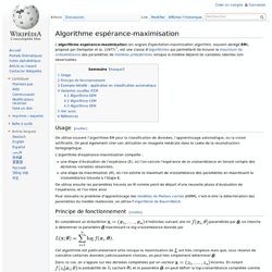 Algorithme espérance-maximisation