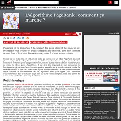 L'algorithme PageRank : comment ça marche ?