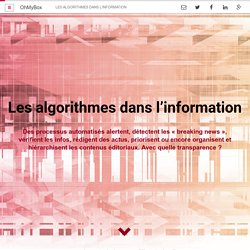 Les algorithmes dans l’information