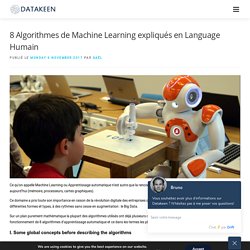 8 Machine Learning Algorithms explained in Human language – Datakeen