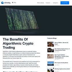 Algorithmic Crypto Trading: An easy explanation