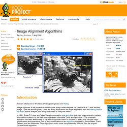 Image Alignment Algorithms. Free source code and programming help
