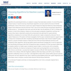 Selecting Algorithms for Machine Learning can be challenging. Here is how it is done!