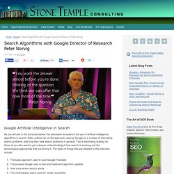 Search Algorithms with Google Director of Research Peter Norvig