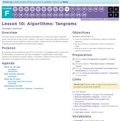 Algorithms: Tangrams