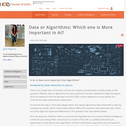 Data or Algorithms: Which one is More Important in AI?
