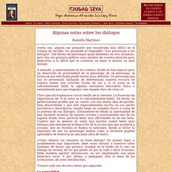 Algunas notas sobre los diálogos - Rodolfo Martínez