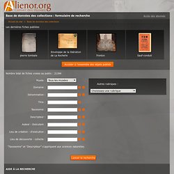 Alienor collections de Poitou-Charente