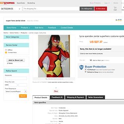 Buy lycra spendex zentai superhero costume spiderWOman C079 from Reliable zentai suppliers on super hero zentai store