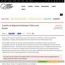 5 points of alignment between China and Russia