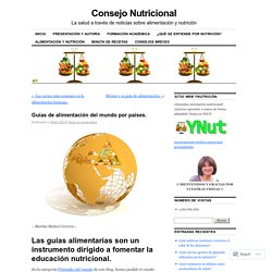 Guías de alimentación del mundo por países.