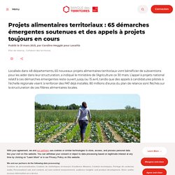 Projets alimentaires territoriaux : 65 démarches émergentes soutenues et des appels à projets toujours en cours