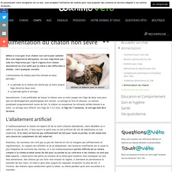 Alimentation du chaton - Alimentation du chaton non sevré par les vétérinaires de Wanimo
