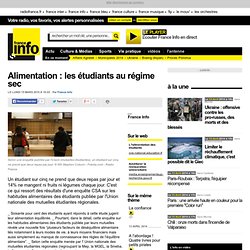 Alimentation : les étudiants au régime sec - France - Toute l'actualité en France