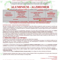 aluminium & alzheimer