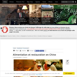 Alimentation et restauration en Chine — Chine Informations