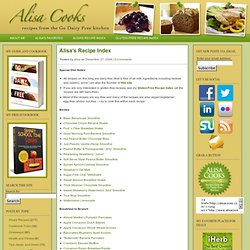 Alisa Cooks – Recipes from the Go Dairy Free kitchen » Alisa’s Recipe Index
