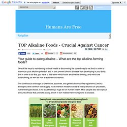 TOP Alkaline Foods - Crucial Against Cancer
