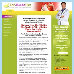 Acid-Alkaine Foods & Alkaline Diet Resource
