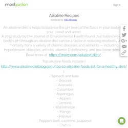 Alkaline Recipes - MealGarden