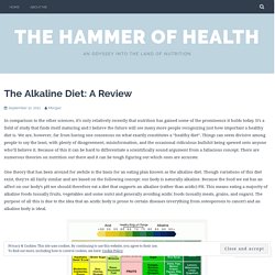 The Alkaline Diet: A Review – The Hammer of Health
