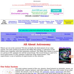 Enchanted Learning -Astronomy