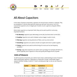 All About Capacitors