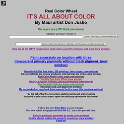 Real Color Wheel Full Color Course by Don Jusko