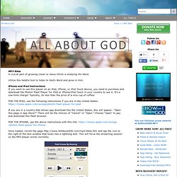 MP3 Bible - All About GOD