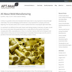 All About Mold Manufacturing
