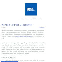 All About Portfolio Management
