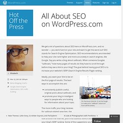 All About SEO on WordPress.com